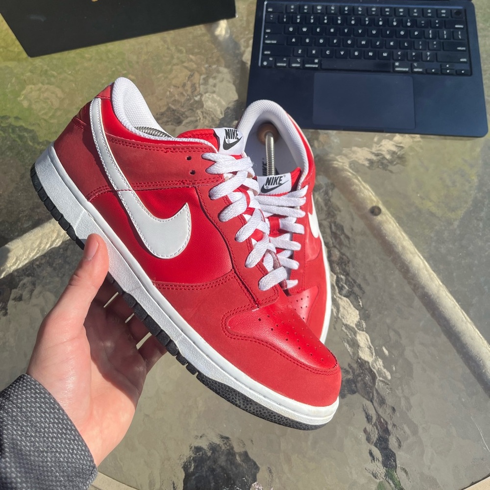 Nike Dunk Low Sport Red White 2012 Vintage Men's Shoe Size 10